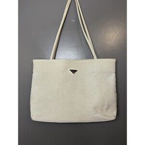 Xelina Tote Bag Womens Large Beige Canvas Shoulder Purse Double Strap Shopper